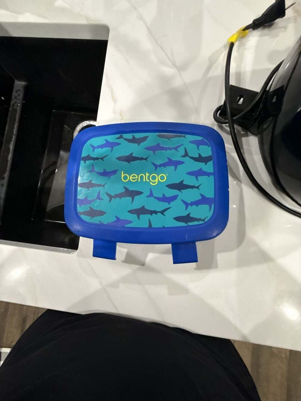Bentgo Kids Prints Leak-Proof 5-Compartment Bento Lunch Box - Blue Sharks